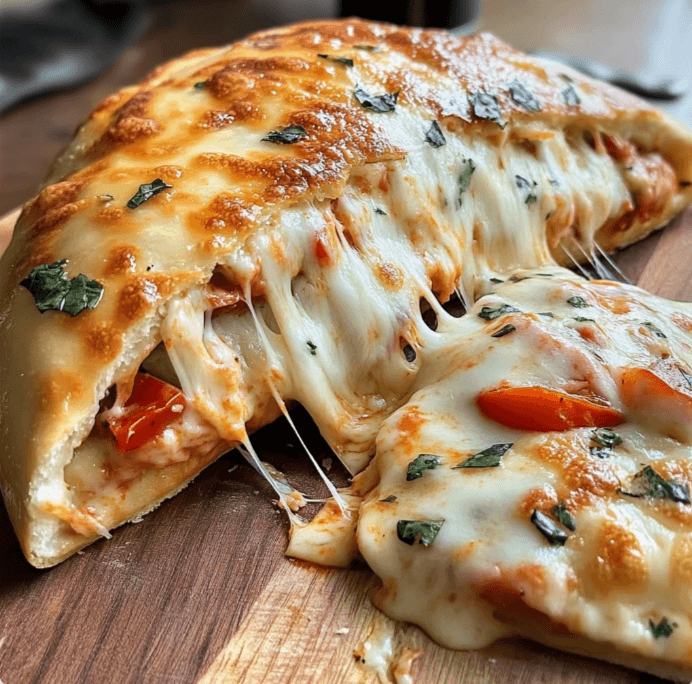 italian calzone with cheese