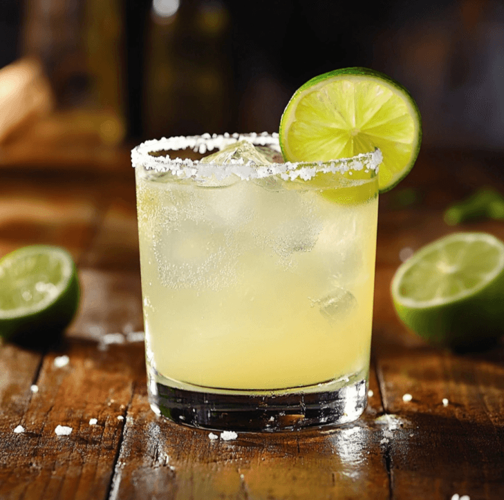 Virgin Margaritas Healthier  : plating exampl with lighting