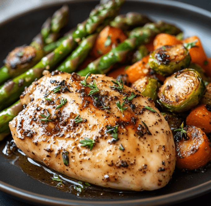 chicken marsala with vegetables