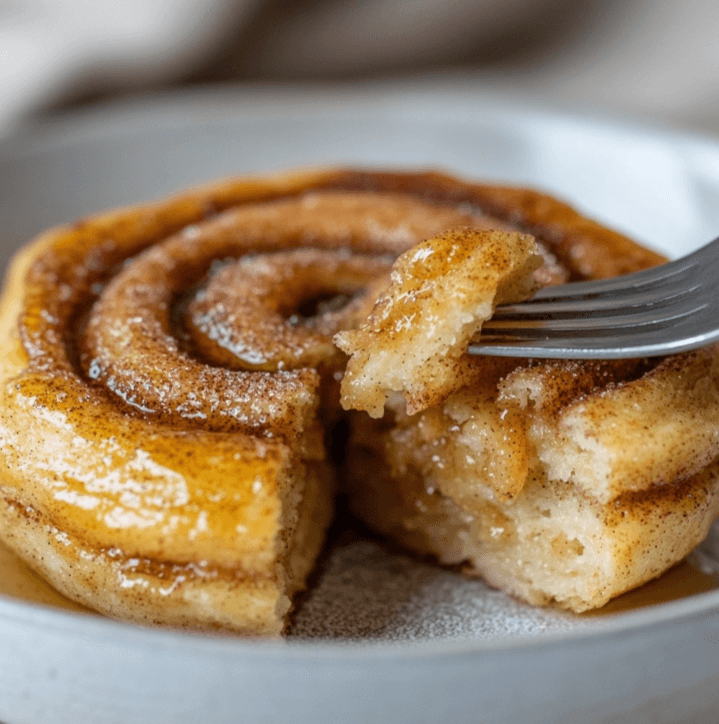 A stack of pancakes in a glass meal prep container, ready for storage