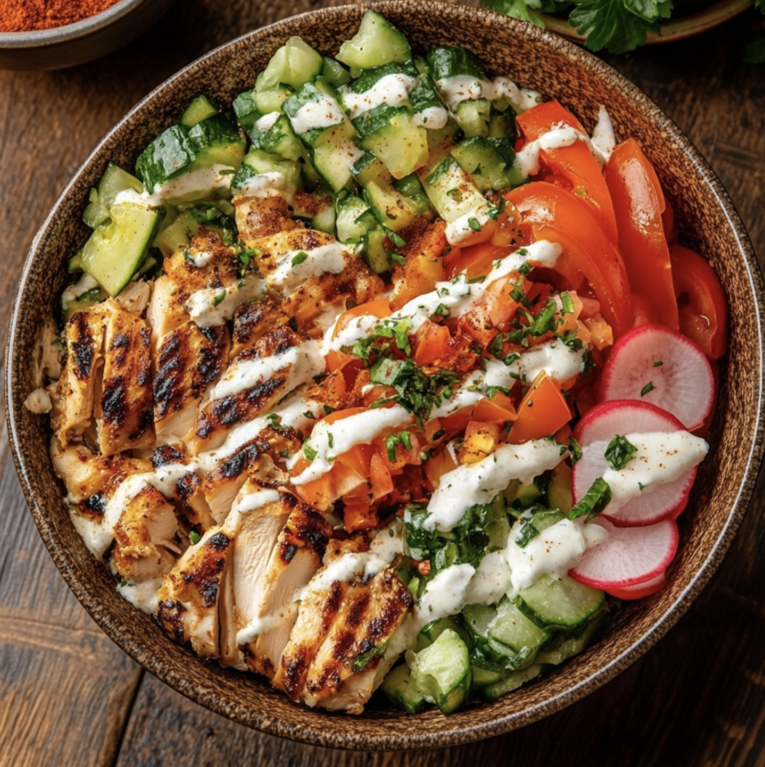 chicken shawarma bowl​