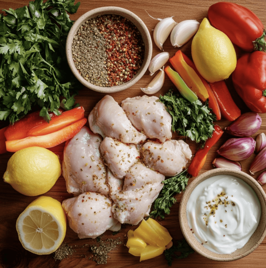 chicken shawarma bowl​ ingredients