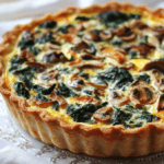 Spinach and Mushroom Quiche