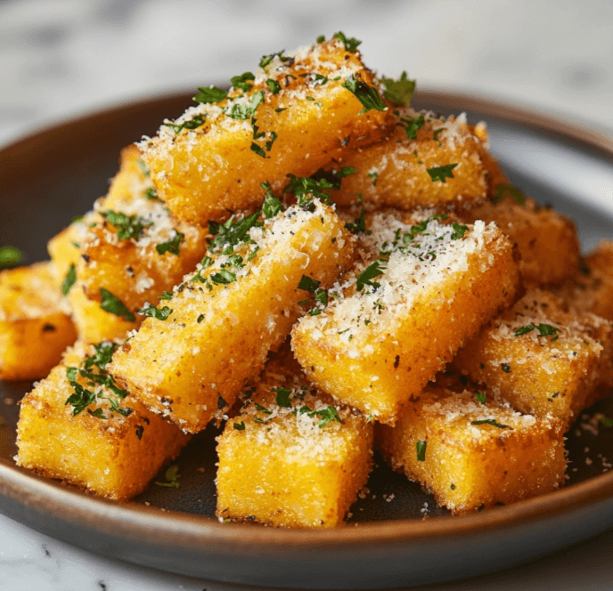 crispy parmesan polenta fries